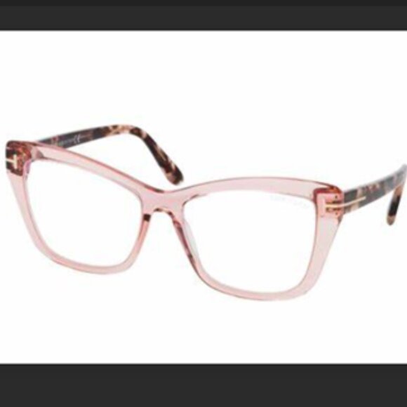 Tom Ford TF5638-B 072 Eyeglasses FRAMES ONLY Crystal Pink Havana 50-16-140 Tom Ford TF 5638-B 072 Eyeglasses Frame Crystal Pink Havana  main image 4